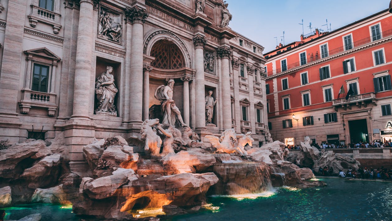 escala en roma 1 día - fontana di trevi